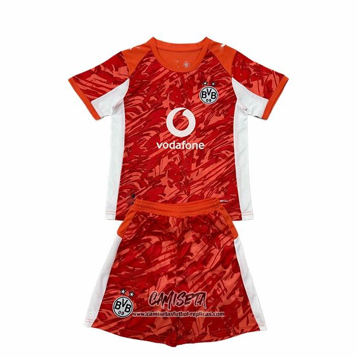 Segunda Camiseta Borussia Dortmund Portero 2025-2026 Nino Rojo